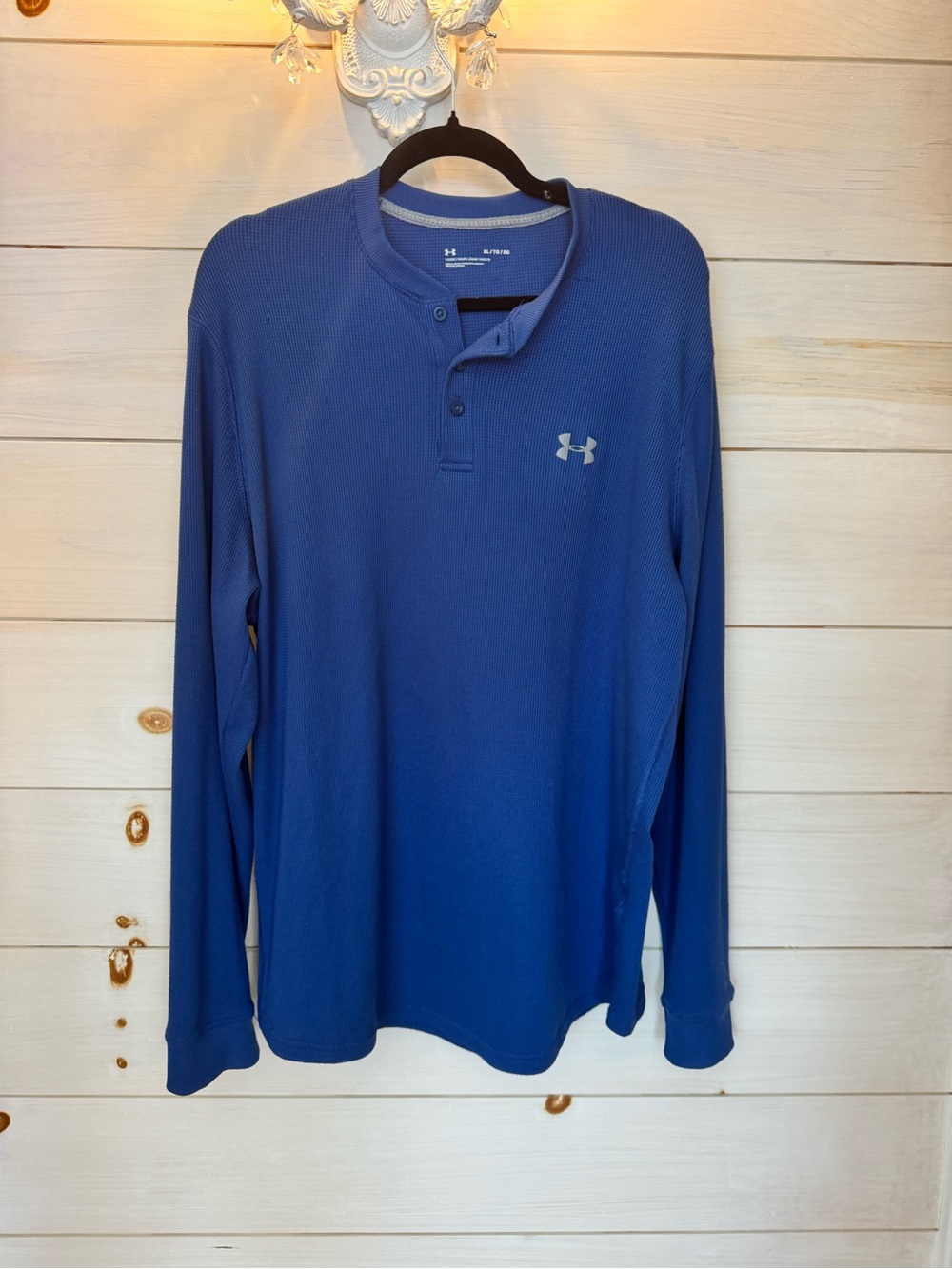 Under Armour Men’s Royal Blue Long-Sleeve Henley